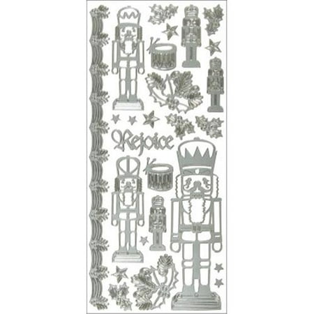 Hot Off The Press DAZ-2048 Dazzles Stickers -Nutcracker-Sliver