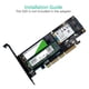thumbnail image 5 of 3 en 1 Msata PCIE M.2 NGFF NVME SATA SSD a PCI Express 4X SATA3 Aapter, 5 of 9