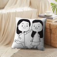 thumbnail image 4 of LALILO Throw Pillow Covers Happy Kids Boy Girl Smiling Playing Cushion Cover 18" x 18", 2 Pack, 4 of 6