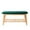 Dark Green, variant on Tufted Fabric Bench Ottoman Bench, White