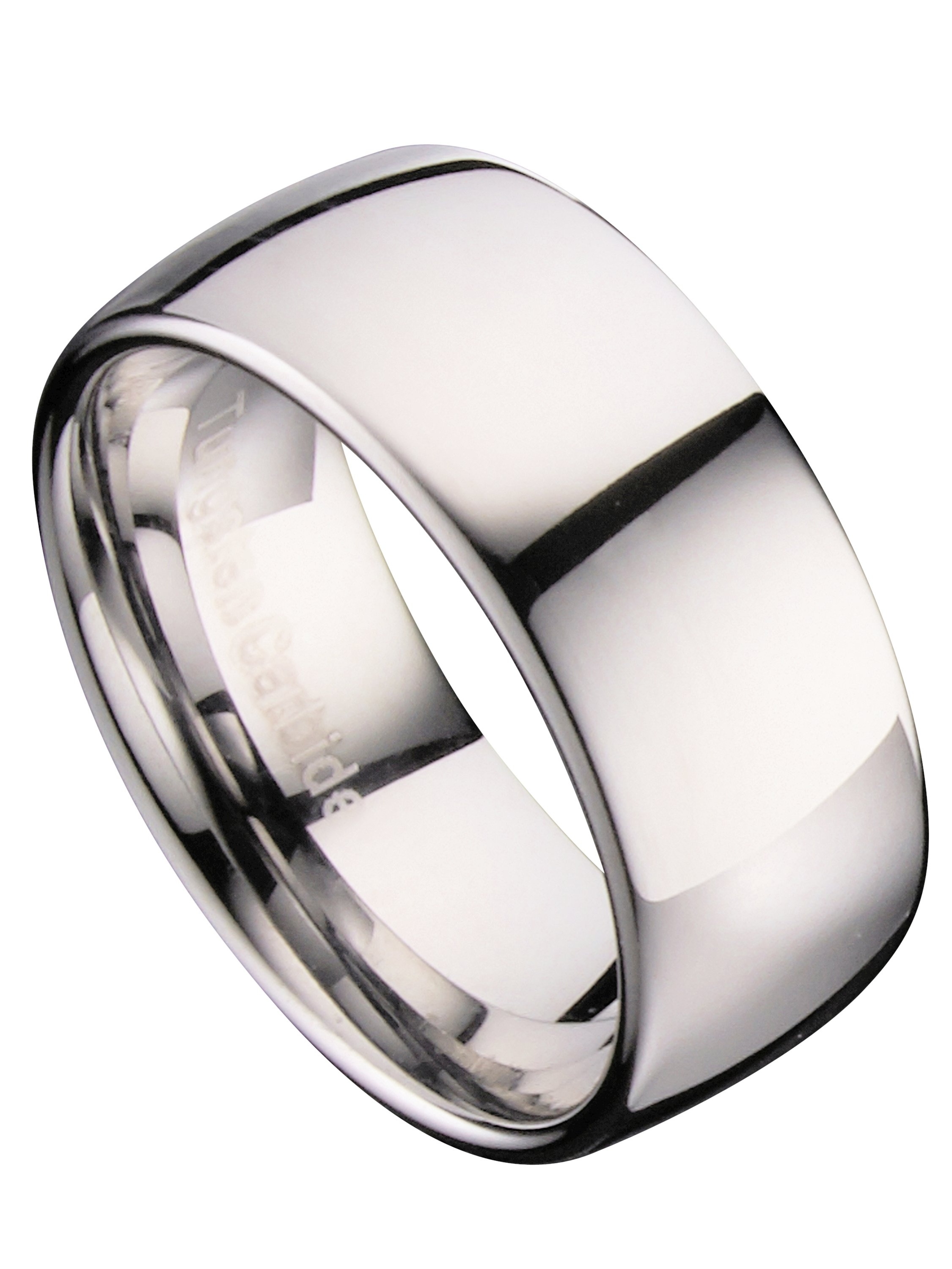 Tungsten Carbide Classic Wedding Ring Polished Band 10mm Band