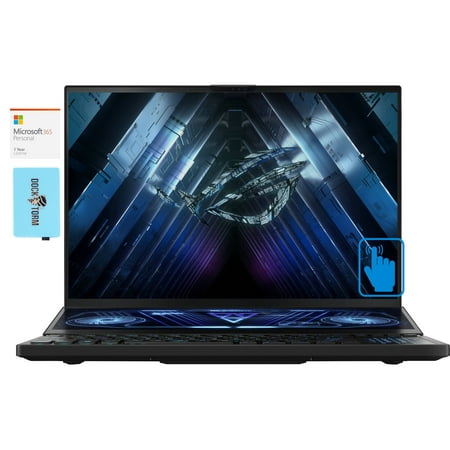 ASUS ROG Zephyrus Duo 16 GX650 Gaming/Entertainment Laptop (AMD, 16.0in 240Hz Touch Wide QXGA (2560x1600), Win 11 Pro) with Microsoft 365 Personal , Dockztorm Hub