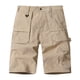 thumbnail image 2 of pstuiky Pantalones cortos de entrenamiento para hombre, Pantalones cargo para hombre, de color liso, a la moda, con bolsillos laterales, cintura abotonada y múltiples bolsillos., 2 of 7