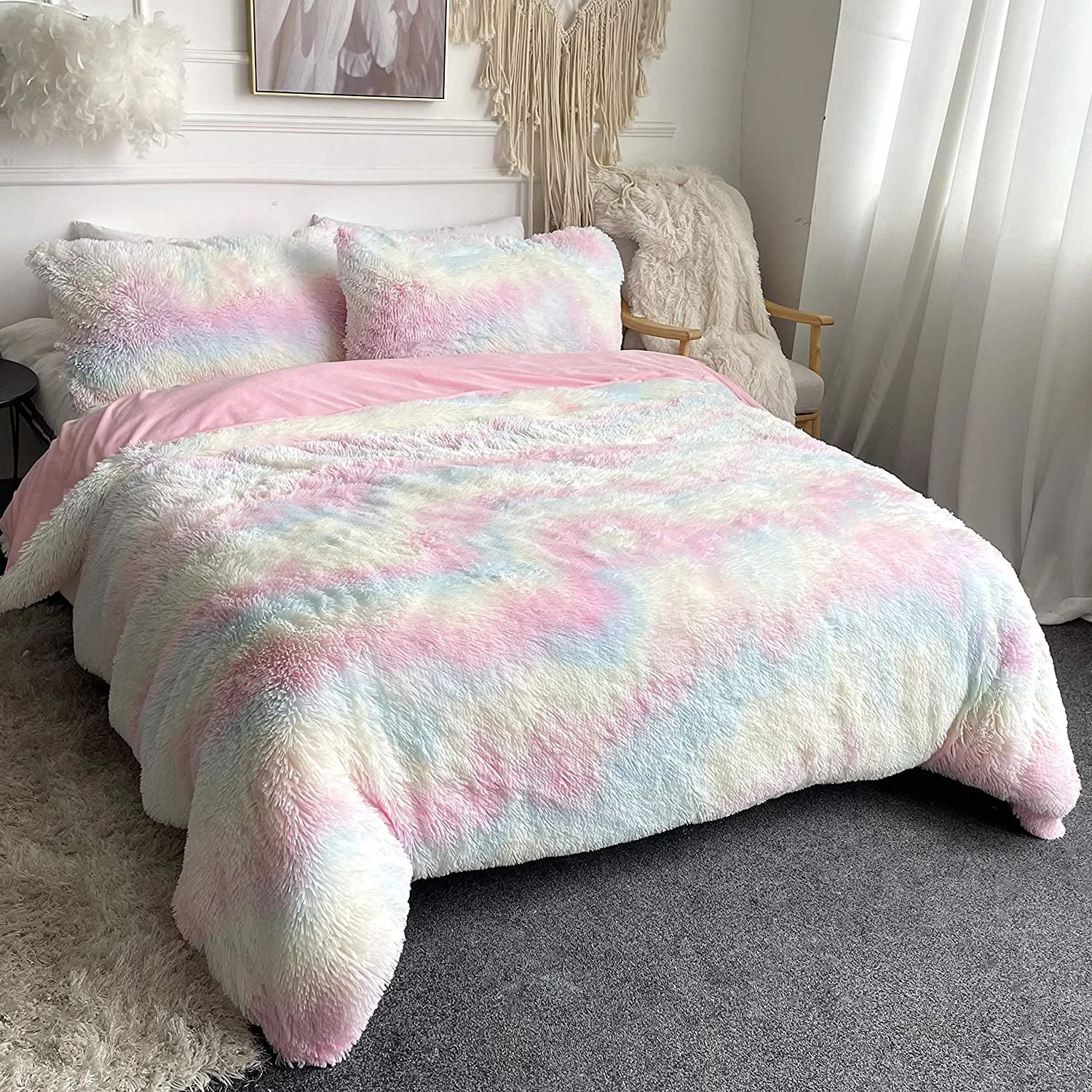 Thermal Duvet Set Cover Teddy Warm Adult Cosy Quilt Fuzzy Double King UK Bedding 