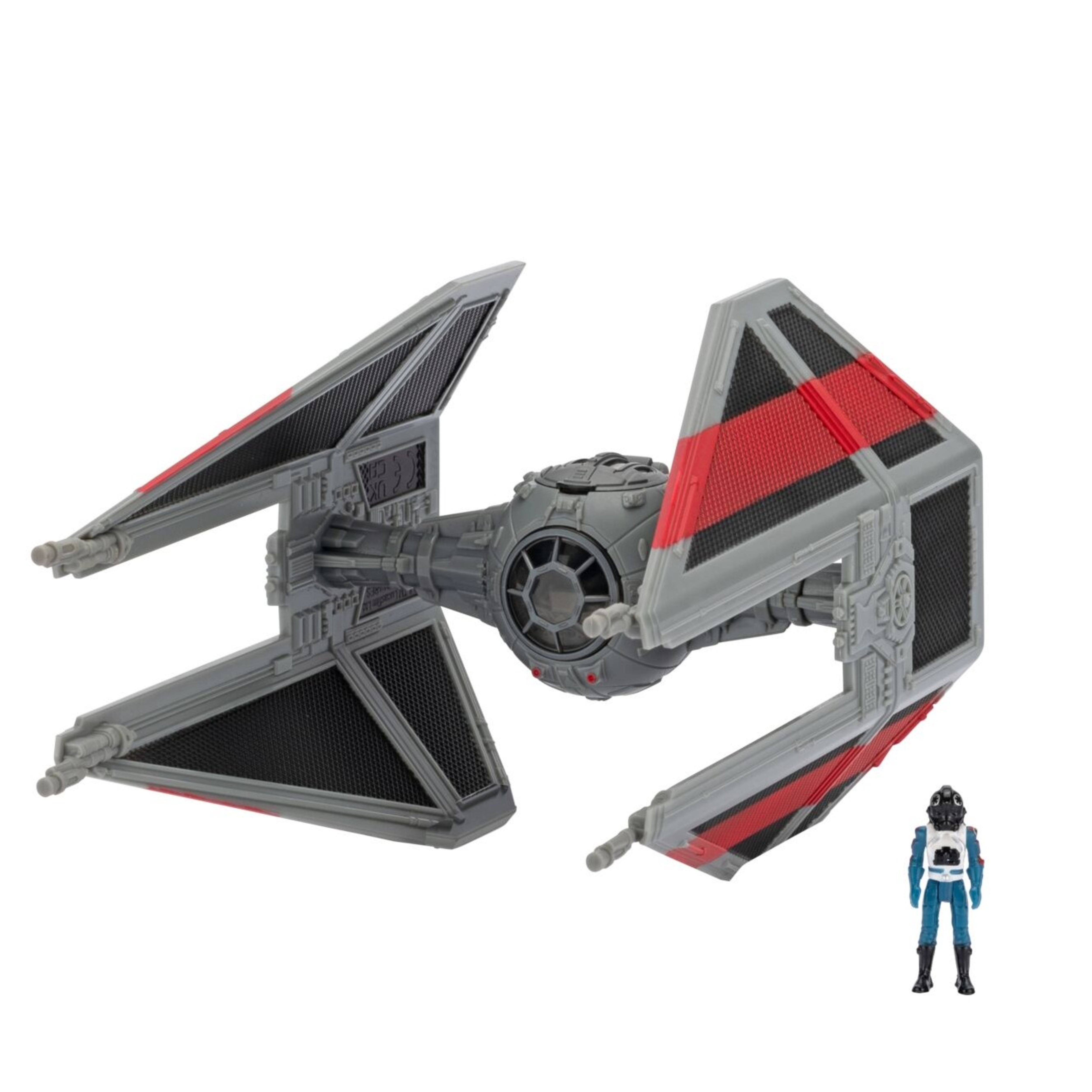 Star Wars Micro Galaxy Squadron TIE Interceptor - 3 inch Chase Edition Vehicle with 1 inch Micro Figure Accessory