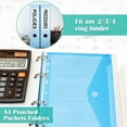 thumbnail image 4 of Hepihool Punched Pockets A4 Plastic Folders Wallets, 10 Pack, 4 of 7