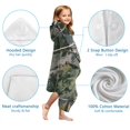 thumbnail image 7 of Snow Camo Tree Trunks Pattern Hooded Bath Towel，60"x35" for Ages 3 To 12 Kids, Quick Dry Lightweight Soft Microfiber Hood Beach Towel Cover Up for Kids, 7 of 7