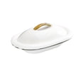 thumbnail image 2 of Fiocias Dessert Salad Bowl Gumbo Plate with Lid Porcelain Pasta Plate Ceramic Gift Pasta 8inch 250ml, 2 of 9