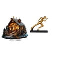 thumbnail image 1 of Escultura de la Natividad,Adorno acrílico 2D Adorno de pie,Centro de mesa con decoración de belén acrílico,Estatua del corredor,Estatua de corredor Escultura de arte abstracto Figura, 1 of 8