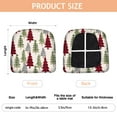 thumbnail image 3 of Multicolor Christmas Tree Seat Covers for Dining Room Chairs Set Of 4,Stretch Printed Washable Chair Seat Cover with Elastic Ties and Button,Removable Waterproof Couch Cushion Covers, 3 of 6