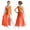 Orange, variant on Sholeno Kids Girls Glittery Sleeveless Ballet Dance Leotard with Asymmetrical Sheer Mesh Skirted Lyrical Dance Dress Orange 6