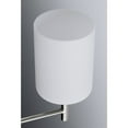 thumbnail image 3 of Progress Lighting, Replay Collection, 9-Light Chandelier, Brushed Nickel, White Glass Shades, 3 of 4