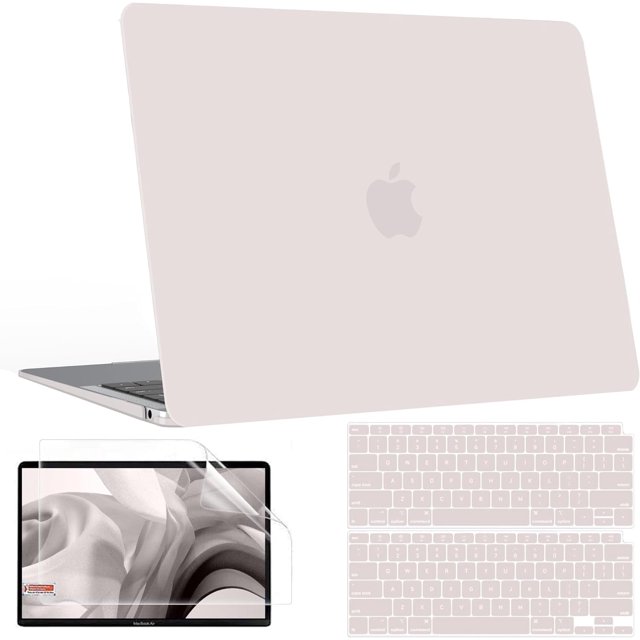 Compatible con MacBook Air de 13 pulgadas (modelos 2021 a 2018, A2337, M1, A2179 y A1932), carcasa rígida suave para portátil.