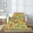 thumbnail image 2 of Rateoe Floral with Butterflies Pattern Flannel Throw Blanket, Ultra-soft Blanket for Bed, Couch, Car, Hypoallergenic Anti-pilling blanket-40"x30"(Vertical), 2 of 6