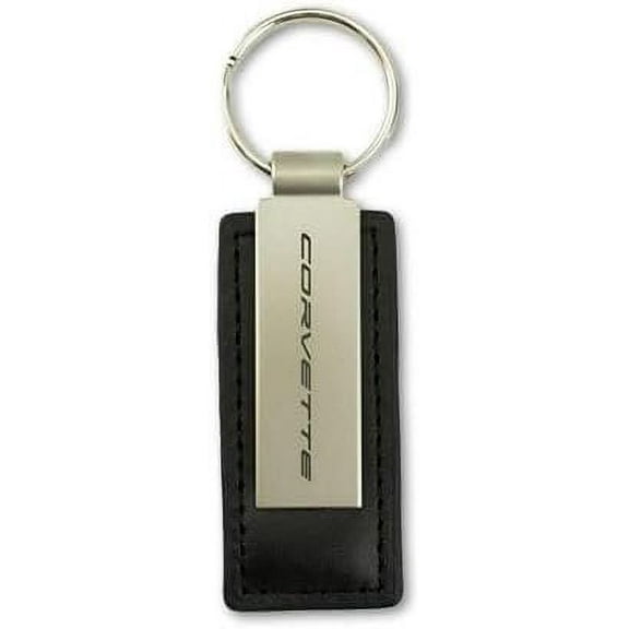 SR1 Performance C8 Corvette Metal/Leather Keychain - Officially Licensed Chevrolet Key Tag