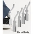 thumbnail image 5 of Lazer Lazy Shoe Helper Portable Sock Slider | Handled Shoe Horn | Shoe Lifting Helper Easy on Easy Off | for Men & Women | Universal Size - Grey (2 Pieces), 5 of 9