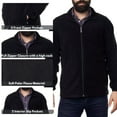 thumbnail image 3 of Alpine Swiss Trent Mens Full Zip Up Fleece Jacket Soft Casual Warm Zipper Coat, 3 of 6