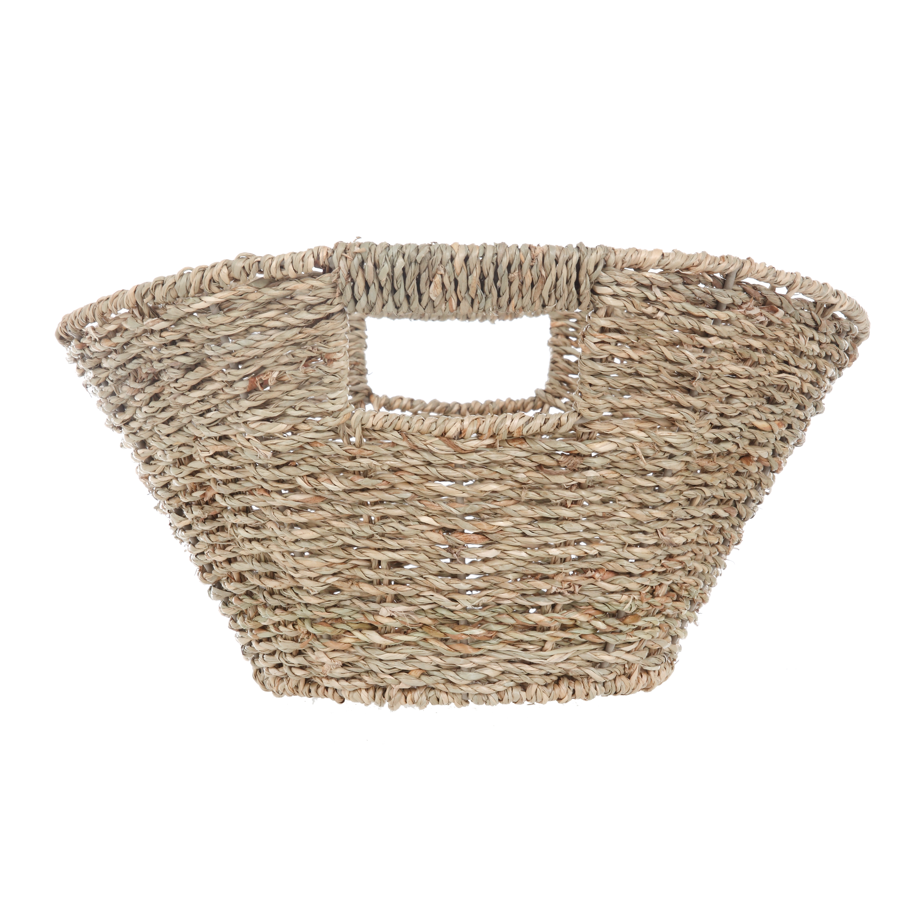 Home Zone Seagrass Natural Oval Basket