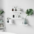 thumbnail image 5 of WELLAND 15 Inch Simons Wood Modern Floating Shelf Wall Mounted Display Shelves, Set of 2, 15"L x 7.75"D x 1.25"T, White, 5 of 9