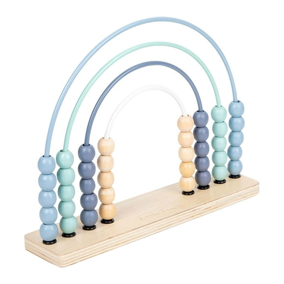 Rainbow Abacus 2 in 1 for Intelligence Game Gift Preschool Toy Nursery Decor blue