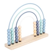 Yunhgft Add Subtract Abacus Rainbow Abacus 2 in 1 Learning Game Early Math Skills Wooden blue