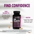 thumbnail image 5 of Havasu Nutrition Women’s Saw Palmetto Capsules with 5000mcg Biotin for Hair, Skin, and Nails, 60 Count, 5 of 10