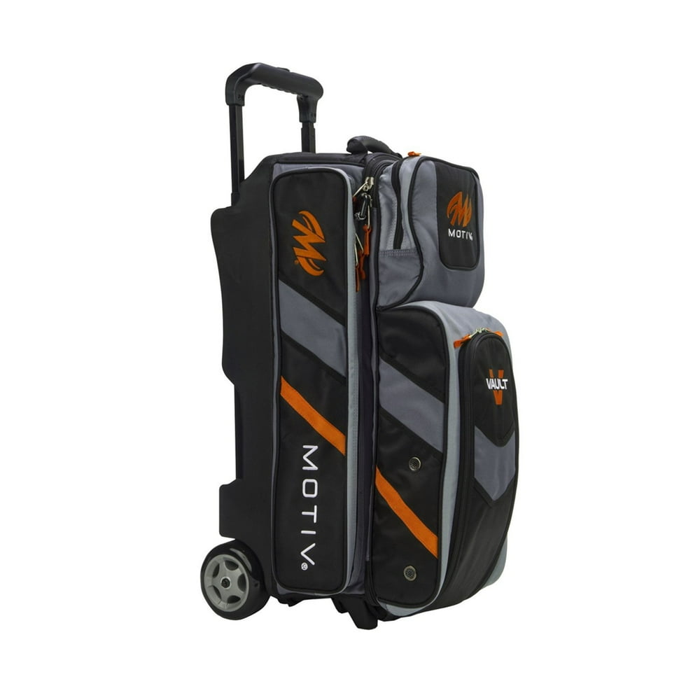 Motiv Vault 3 Ball Roller Bowling Bag Black/Orange