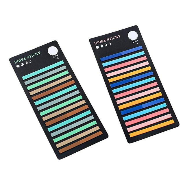 2 X 300 Hojas Tiras Adhesivas Notas Adhesivas Banderas Pegatinas para Carpetas de Catálogos Sharpla Pestañas adhesivas de colores