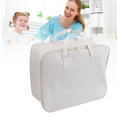 thumbnail image 1 of Bolsa De Almacenamiento De Manta De Tela, Contenedor De Almacenamiento De Ropa, Lino De Algodón Lavable, Gran Capacidad Para Armario, 1 of 7