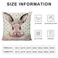 thumbnail image 6 of COMIO  Easter Pink Bunny Polka Dot Throw Pillow Cover, Rabbit Cushion Case Decoration for Sofa Couch&nbsp;2pc, 6 of 6