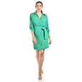 thumbnail image 4 of Vestido camisero con moño Roman Fashion /Juvenil, 621 (Verde) verde G, 4 of 4