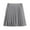 Z4-Grey, variant on Prolriy Pleated Skirts for Women, Women's Waist Chain Aline Skirt High Waist Check Pleated Skirt Women's Skirts Black L