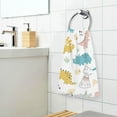thumbnail image 6 of GZHJMY Cute Cartoon Dinosaurs Cotton Towels Set 2 Pcs Absorbent Hand Towel Face Towels Kitchen Towels Bath Towels for Bathroom Laundry Room Kitchen 16 x 28 Inches, 6 of 7