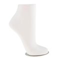 thumbnail image 3 of Adult Unisex PVC Mannequin Foot Anklet Socks Mold Boat Socks Invisible Display Small, White, 3 of 9