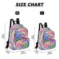thumbnail image 2 of FORMRS Mini Backpack Purse for Women Travel Daypack Casual Shoulder Bag, Gradient Starfish Pattern, 2 of 7