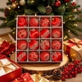 thumbnail image 4 of Christmas Ball Bright Color Scheme Christmas Ball Ornaments for Xmas Christmas Tree - 4 Style Shatterproof Christmas Tree Decorations Hanging Ball for Holiday Wedding Party(16pcs, 2.36"/6CM), 4 of 7