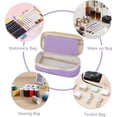 thumbnail image 5 of Big Capacity Pencil Pen Case Simple Stationery Bag College Office Organizer Purple, 5 of 6