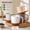 Multicolor, variant on 16oz Ceramic Coffee Mugs Set of 4, Stackable Straight-Sided Cups for Coffee, Latte, Tea, Hot Chocolate, Cappuccino, Microwave & Dishwasher Safe, Durable Kitchen Drinkware, Khaki White