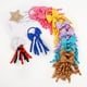 thumbnail image 4 of Zhuge 2 cintas rizadas para el pelo de niñas pequeñas, lazos de goma elástica de grogrén para el pelo, bandas elásticas de colores para el pelo, coleteros (morado), 4 of 5