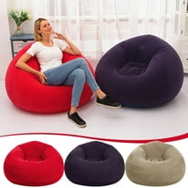 Oefntac Bean Bag Chair Inflatable Football Sofa Seat with Stool Soft PVC Portable Easy Storage for Living Room Dorm Bedroom Indoor Outdoor Home