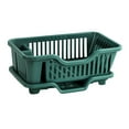 thumbnail image 2 of Dish Drying Rack Kitchen Storage Rack Utensils Holder Dish Large Dish Strainers Tools for Kitchen Countertop Cabinet Dark Green, 2 of 9