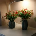 thumbnail image 2 of Zukuco Artificial Flowers Outdoor UV Resistant Fake Plastic Plants Outside Indoor Hanging Faux Greenery Shrubs Arrangement for Vase Porch Window Box Patio Wedding Home Decoration (Red), 2 of 5