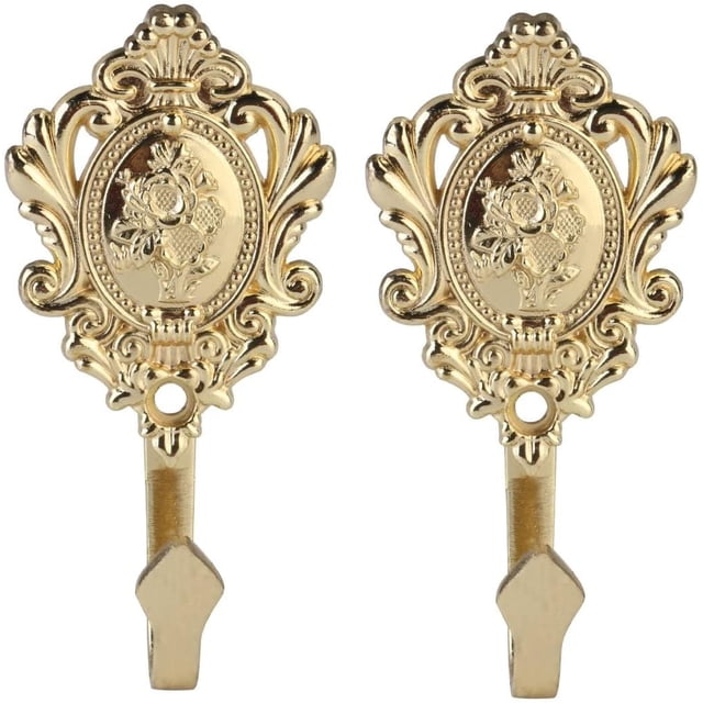Ganchos de pared percheros ganchos de metal ganchos para baño cocina guardarropa, ganchos en estilo retro vintage Fokelyi LN-1119