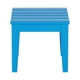 thumbnail image 6 of WestinTrends Ashore Oversized Outdoor Side Table, 18 Inch All Weather Poly Lumber Adirondack Patio Side Table Square End Table, Pacific Blue, 6 of 6