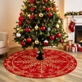 thumbnail image 7 of Circular Christmas Tree Skirt 47.24x47.24x0.08IN - Christmas Decorations, Decor, Holiday, Xmas, Festive, Seasonal, Home, Indoor, Outdoor, Party Supplies, Gifts, Ornaments, 7 of 7