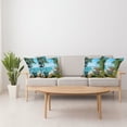 thumbnail image 4 of Ambesonne Beach Throw Pillow Cover 4 Pack, Tropical Ocean Scenery, 24", Green and Blue, 4 of 7