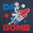 thumbnail image 2 of Womens Da Bomb T Shirt Funny Retro Fourth Of July Popsicle Tee for Ladies Womens Graphic Tees, 2 of 7