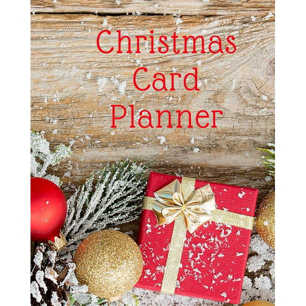 Christmas Card Planner Record Book For Sending And Receiving Holiday Cards Walmart Com Walmart Com