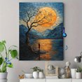 thumbnail image 4 of Qisvanset 12x16 Inch Framed Canvas Wall Art Psalm Verse Van Gogh Style Landscape Faith Home Wall Decor, 4 of 8