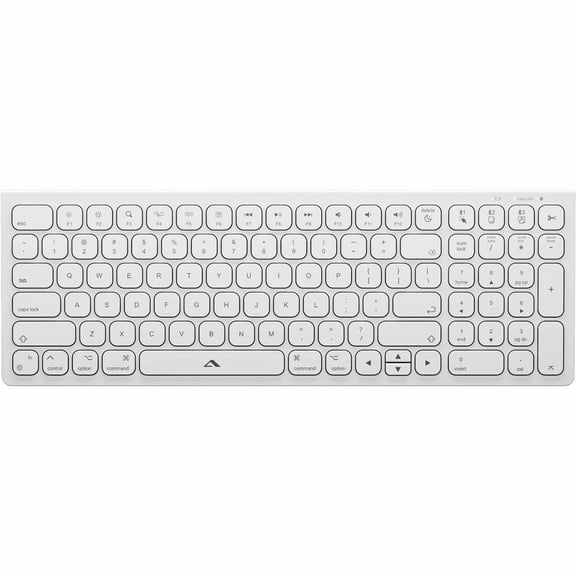 Alogic Echelon USB-C Compact Rechargeable Wireless Keyboard for macOS - Wireless Connectivity - Bluetooth/RF - Compact - 5 - 32.81 ft - 2.40 GHz - USB Type A Interface - 99 Key(s) - Easy-Switch, Ho...